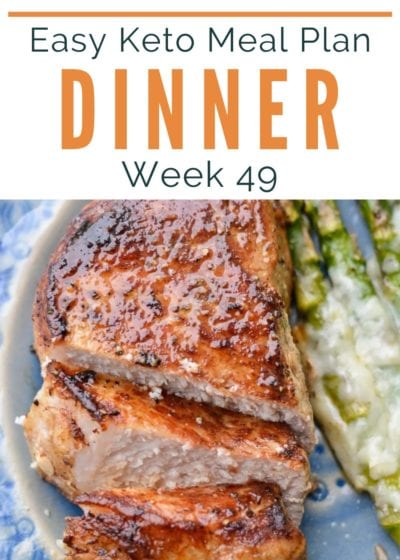 Easy Keto Meal Plan with Printable Grocery List (Week 50)