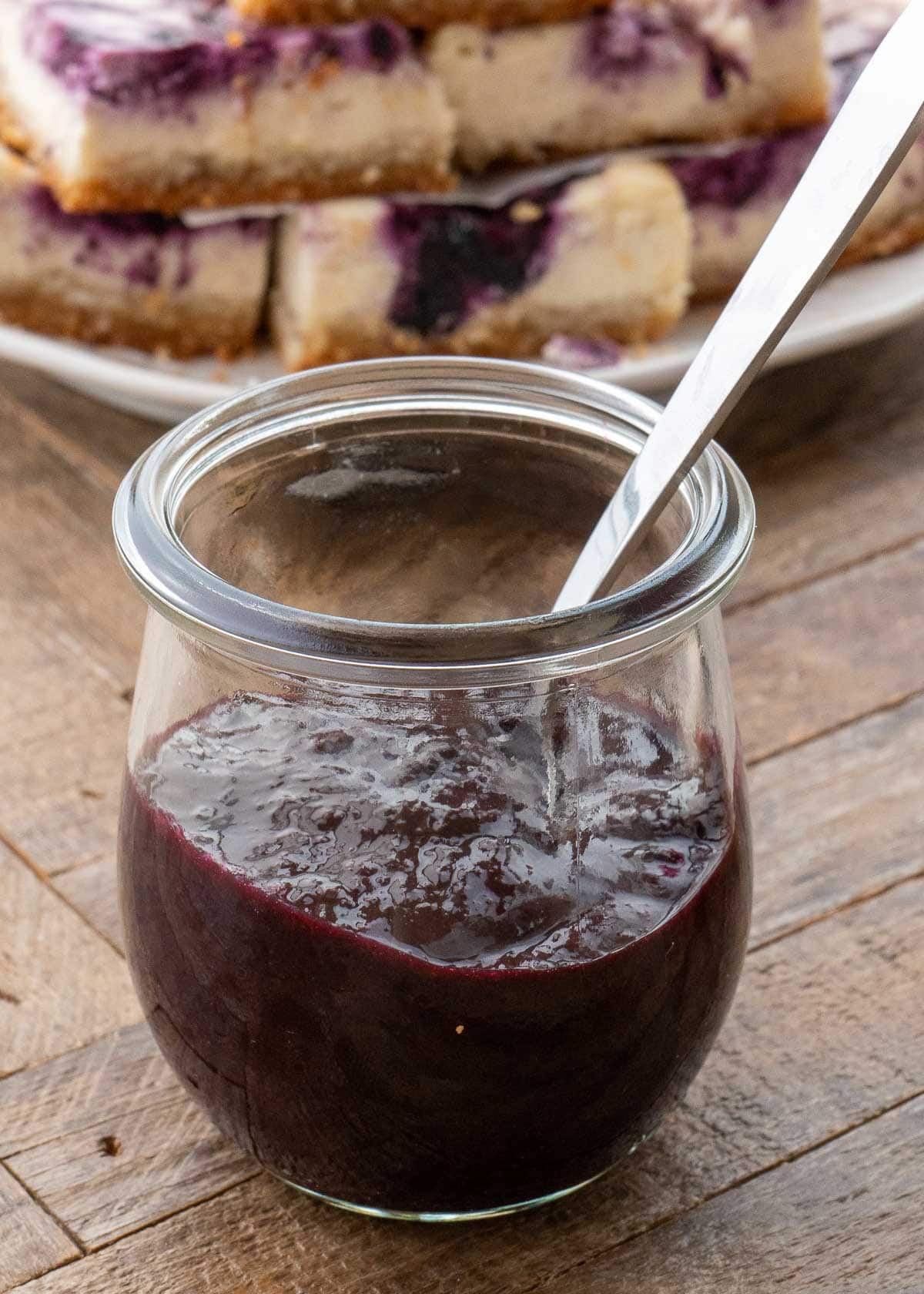 These easy Blueberry Cheesecake Bars are the perfect keto dessert!