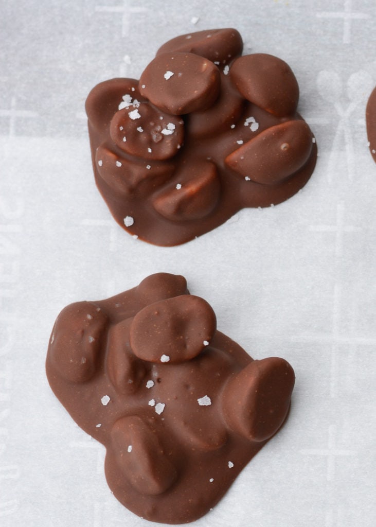 Three ingredient Chocolate Covered Macadamia Nuts are the perfect keto snack! These low carb, sugar free chocolate treats contain just 2 net carbs each! 