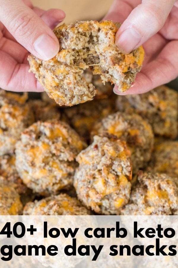 40+ Low Carb Keto Game Day Snacks! Perfect easy keto appetizers great for Super Bowl parties!