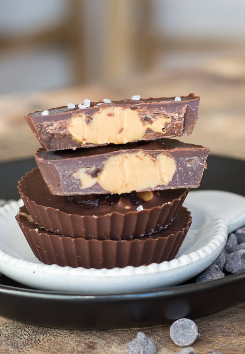 These three ingredient Keto Almond Butter Cups are the perfect low carb way to satisfy your sweet tooth!