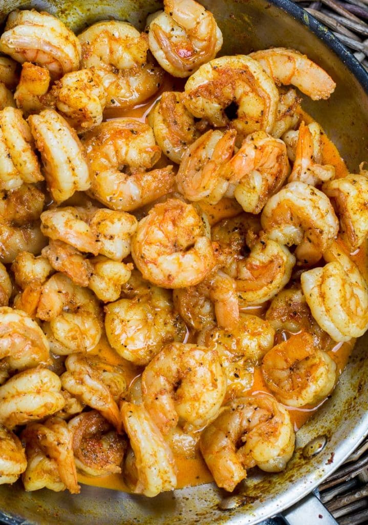 This ultra low carb one pan Keto Cajun Shrimp will be a new favorite! You only need one pan and 20 minutes to create an easy low carb dinner.