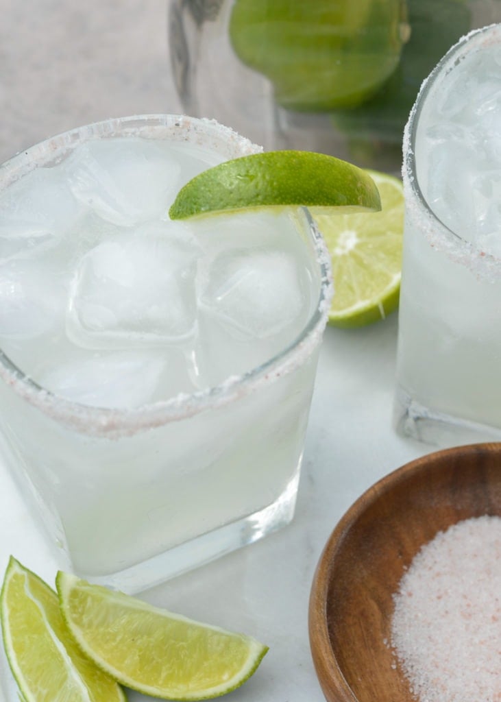 This Keto Margarita is a low-carb, low-calorie dream! Using a sugar-free simple syrup makes this keto alcoholic drink under 2 net carbs and about 100 calories each-- perfect for Taco Tuesday!