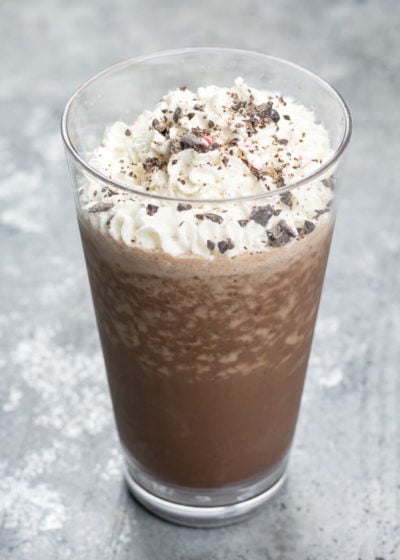 Enjoy one of your favorites with this Keto Peppermint Mocha Frappuccino! At under 4 net carbs this is a sweet holiday treat you can feel good about!