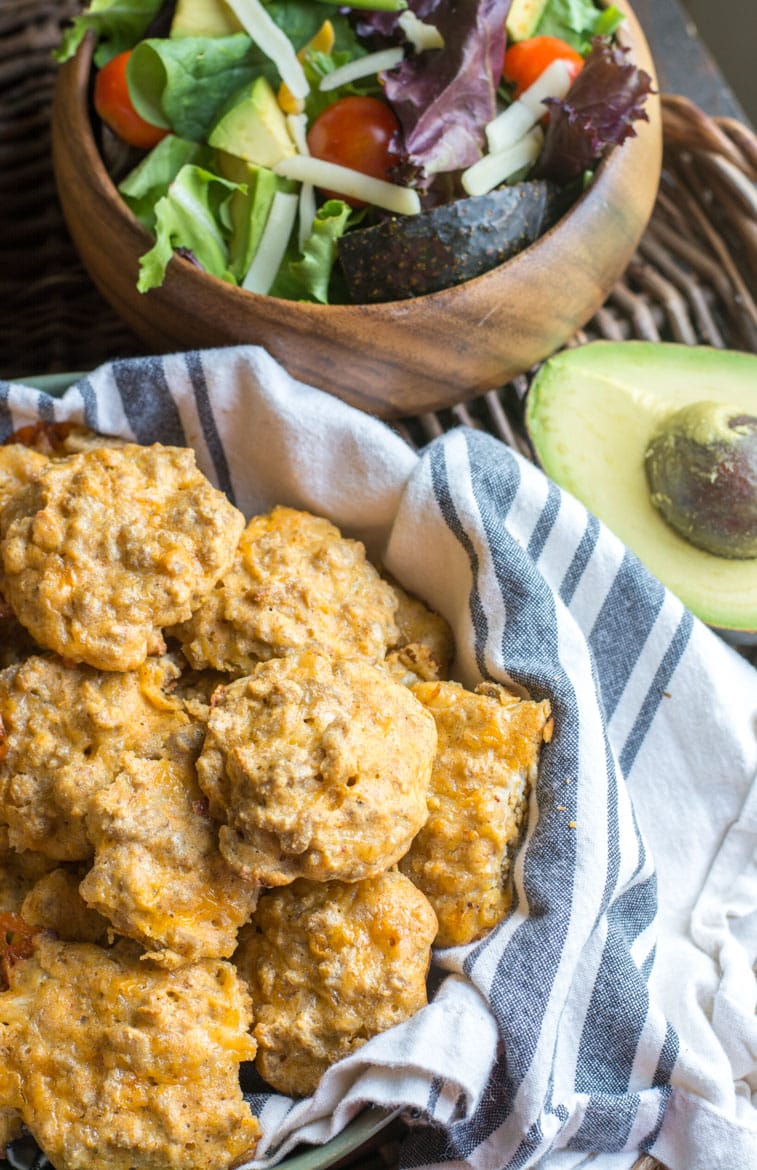 These easy Keto Taco Bites are packed with spicy taco meat and shredded cheese! These little bites are less than one net carb per bite which makes them perfect for keto meal prep! #keto