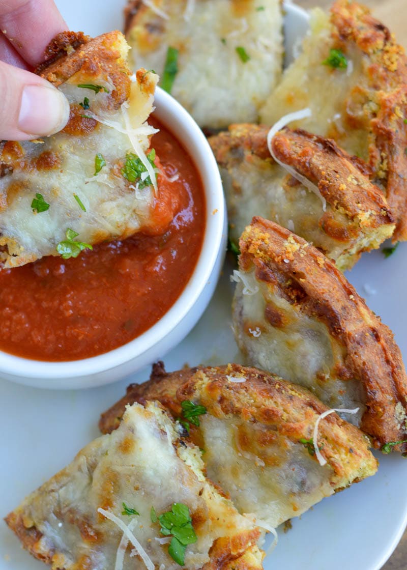 These Keto Garlic Bread Chaffles are perfect with a low-carb soup! For just 2.4 net carbs per chaffle, you'll want this cheesy, gluten-free garlic bread with every meal!