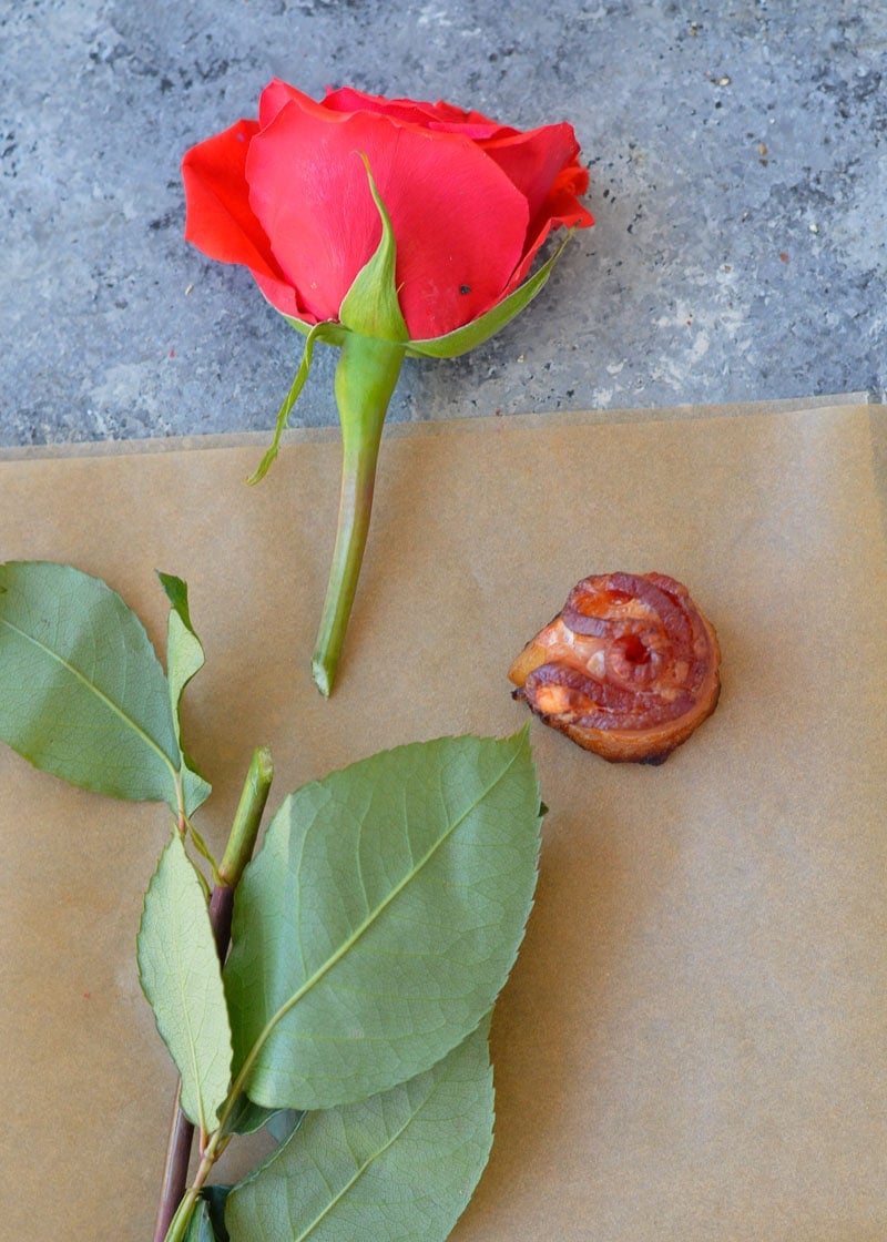 These Bacon Roses make the BEST edible gift for your favorite friend or partner. This keto-friendly holiday gift is perfect for Valentine's Day, graduations, and celebrations all year long!