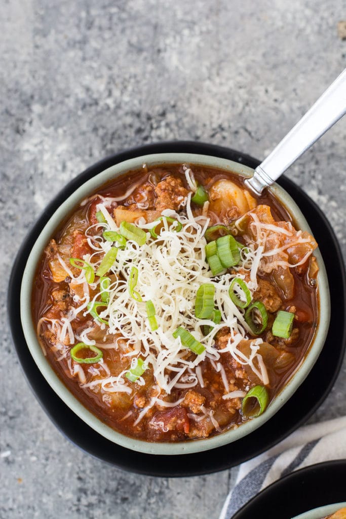 This Keto Cabbage Soup is a true low carb winter staple! At just under 6 net carbs with Instant Pot, Slow Cooker and stove top instructions this is a keto soup perfect for any occasion! 