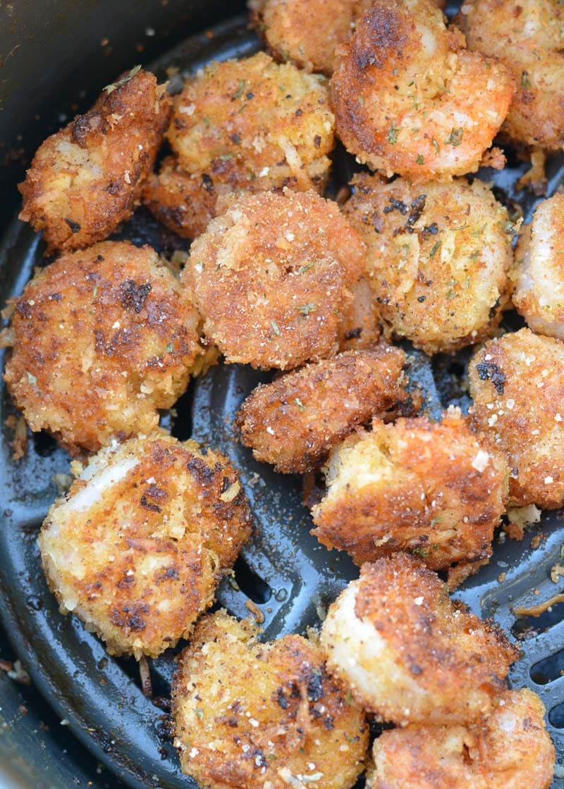 This delicious Keto Coconut Shrimp will quickly join your low-carb dinner rotation! This low-carb seafood dinner can be cooked in 30 minutes or less on the stove, in the oven, or in an Air Fryer!