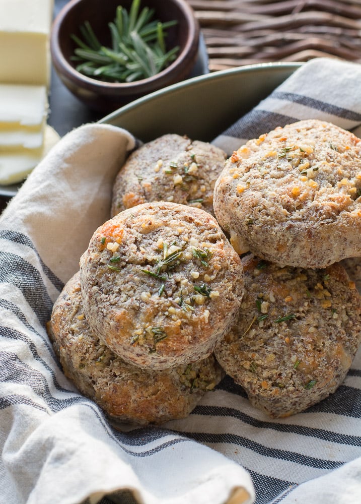 These delicious Keto Dinner Rolls add a hint of rosemary to any soup without a ton of carbs!