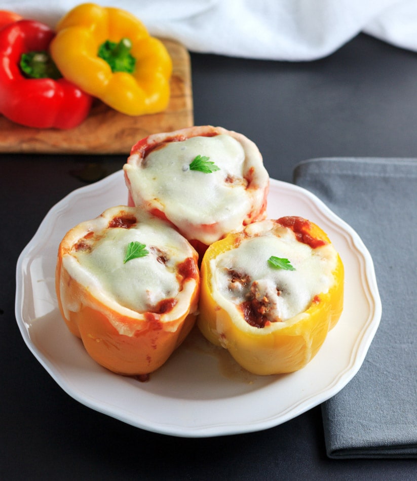 These Easy Low Carb Stuffed Pepper Recipes are loaded with flavor and perfect for keeping in line with your keto or paleo diet!  #keto