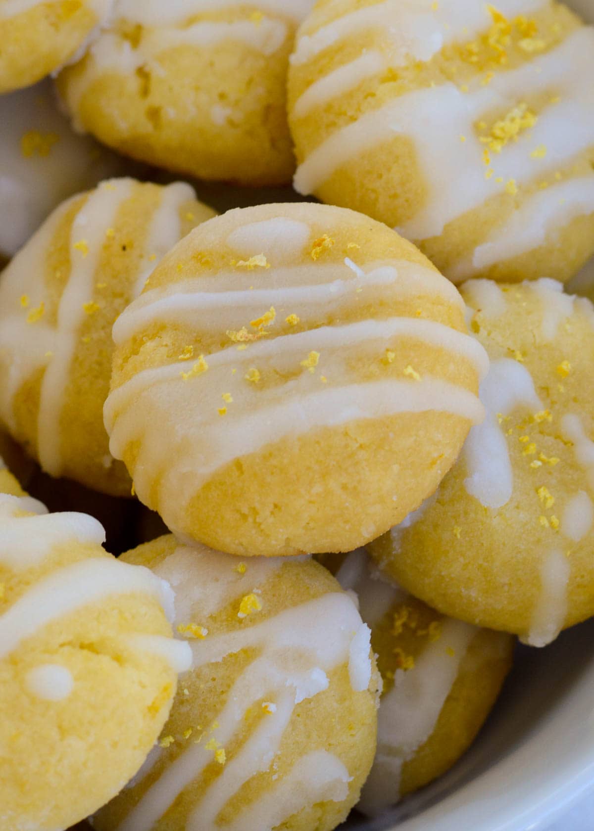 These Keto Lemon Cake Mix Cookies are just under 1 net carb each and bursting with citrus flavor! A box of keto yellow cake mix has never tasted SO good.