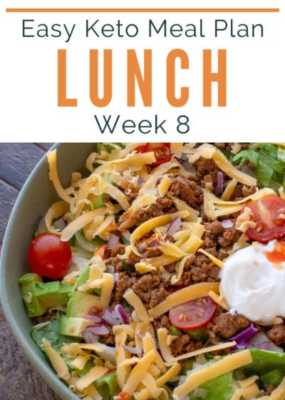 These easy Keto Lunch Ideas give you a week of low-carb snacks and meals! Use the printable keto grocery list for quick meal prep, too!