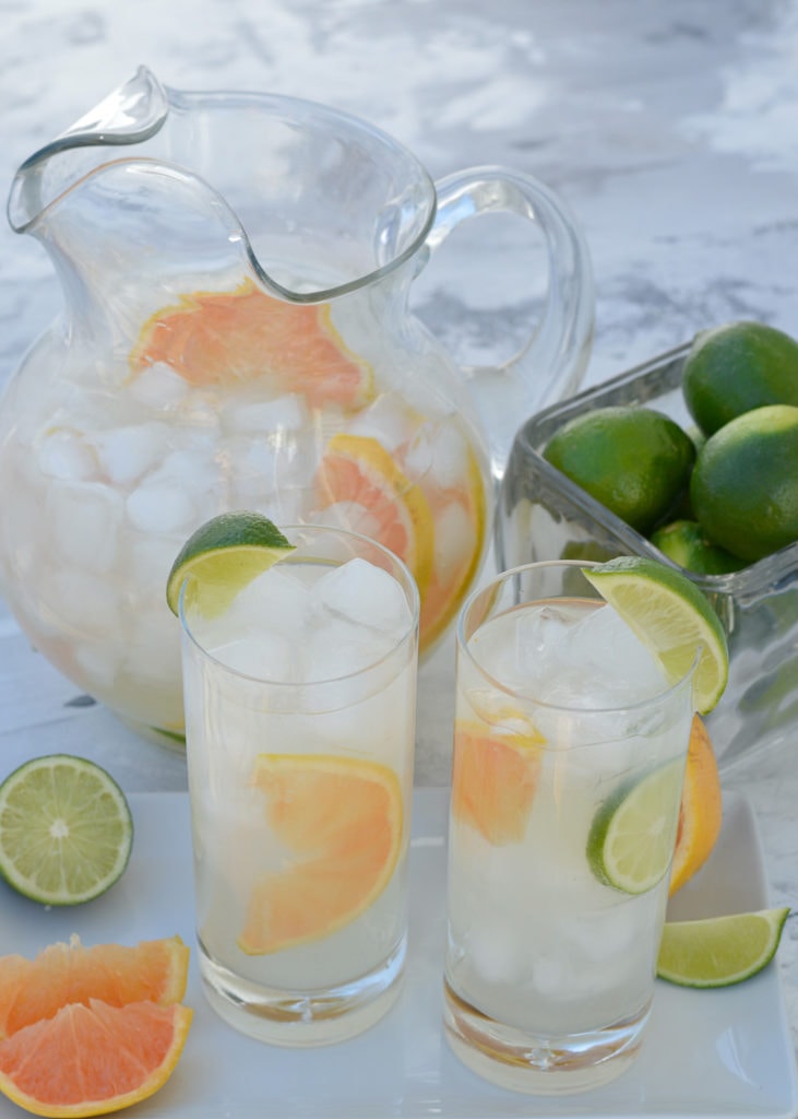 This Keto Paloma is a refreshing summer drink! Only 1.6 net carbs per drink and easy to make for a crowd!