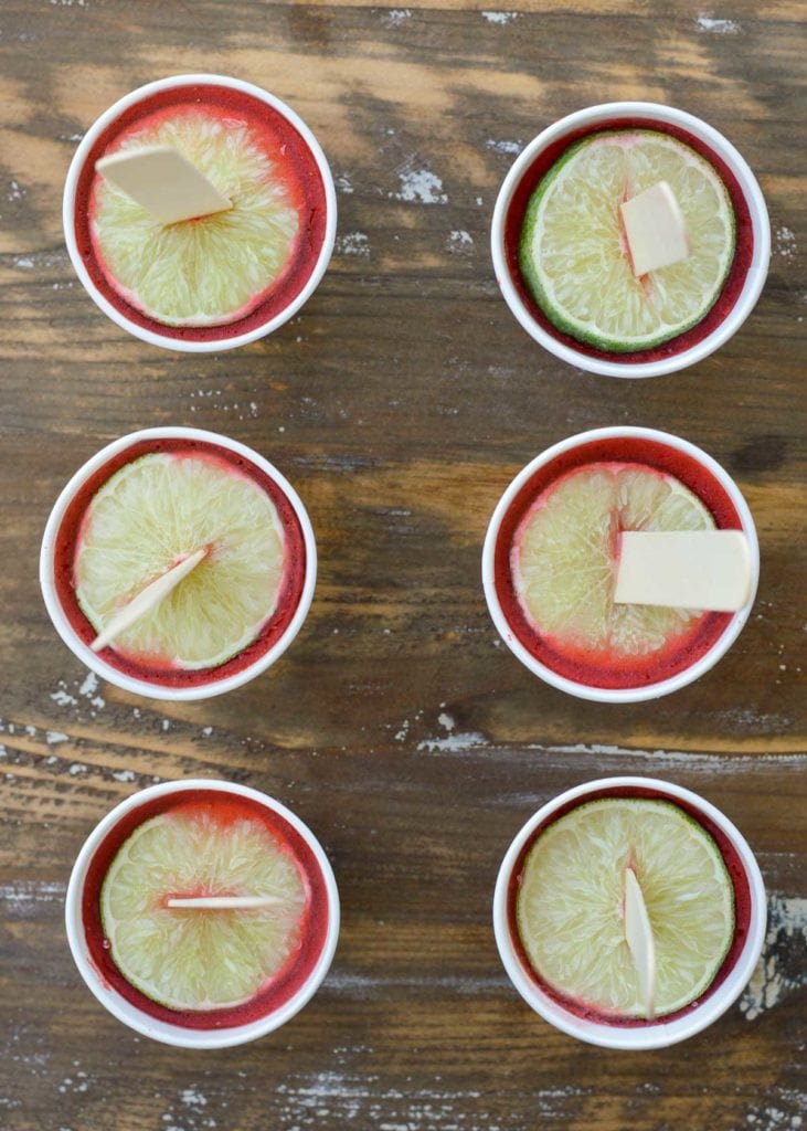 These delicious Low Carb Strawberry Margarita Popsicles will keep you cool all summer long! Just 5 net carbs each for these tasty tequila popsicles.