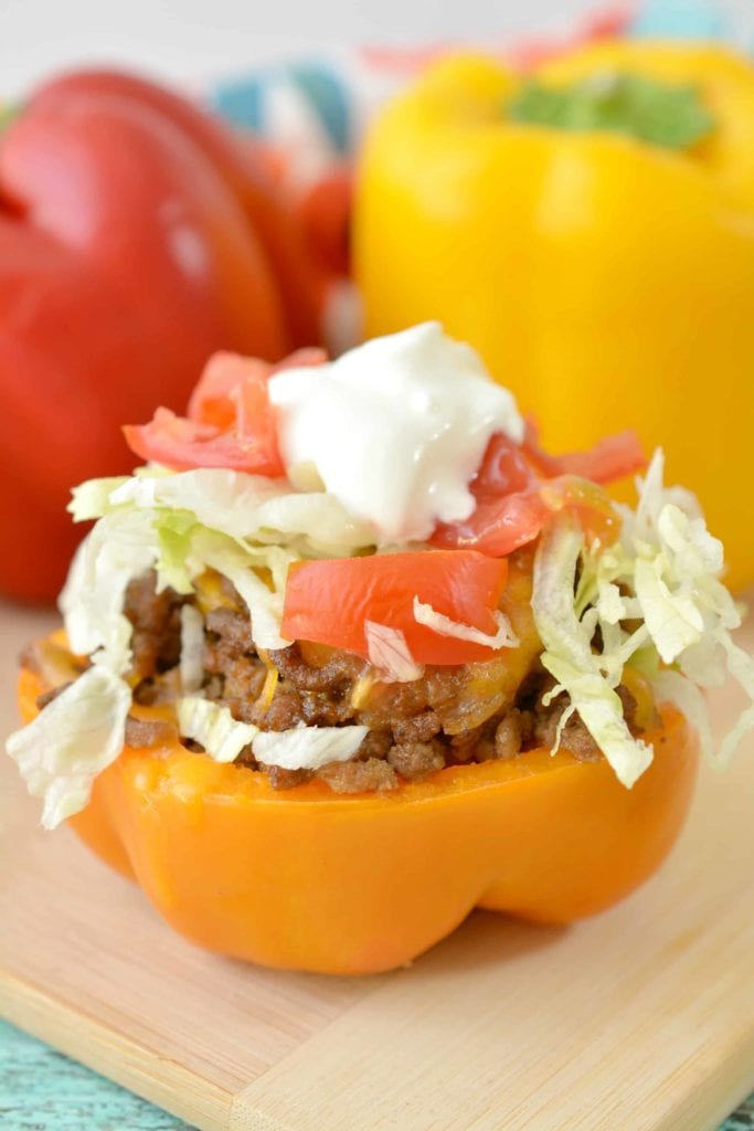 These Easy Low Carb Stuffed Pepper Recipes are loaded with flavor and perfect for keeping in line with your keto or paleo diet!  #keto