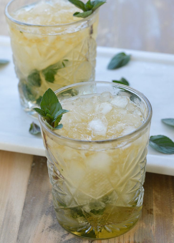 This Keto Mint Julep uses a sugar-free simple syrup, fresh mint, and a classic Kentucky bourbon for a refreshing cocktail... ZERO net carbs!