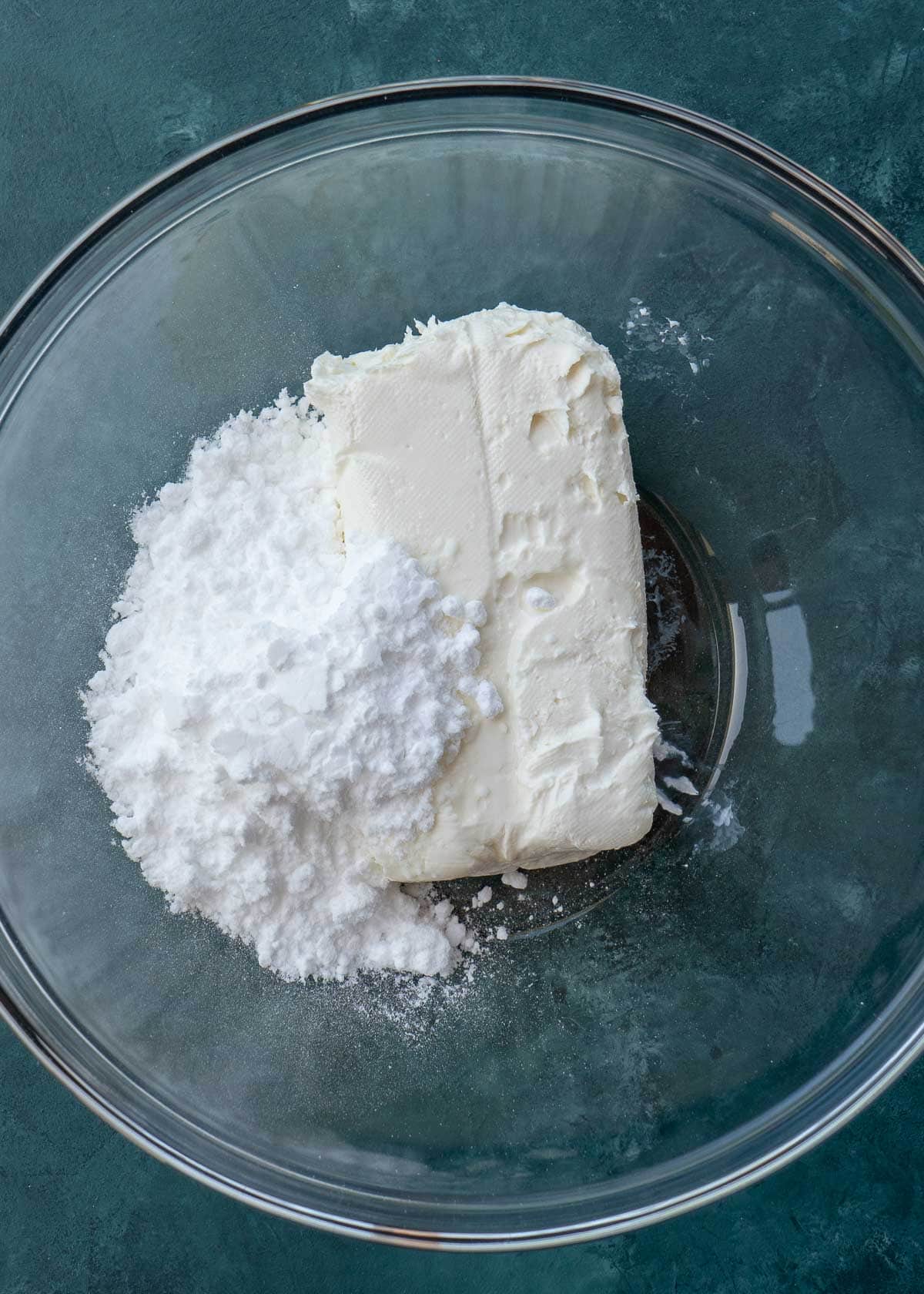 cheesecake ingredients in bowl