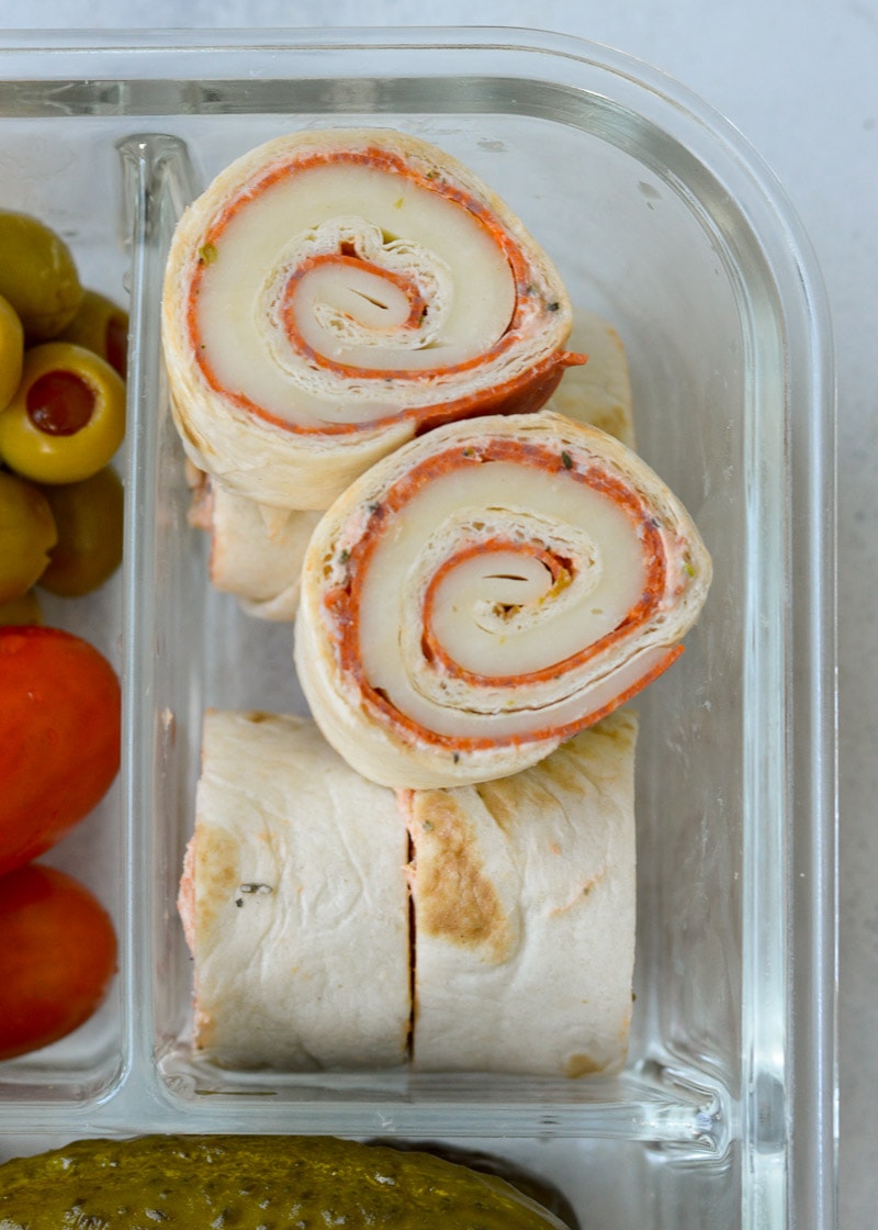 T﻿hese Keto Pizza Pinwheels are packed with pepperoni, mozzarella, and a creamy, cheesy, marinara spread! This no-cook keto appetizers are great for lunches, parties, snacks, and more!