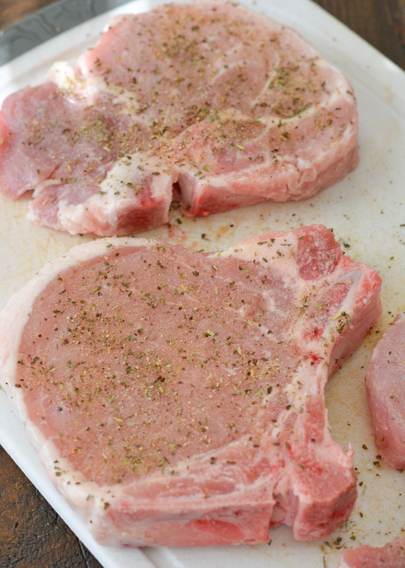 Pork Chops with Mushroom Cream Sauce is an incredible low carb, keto-friendly meal! 