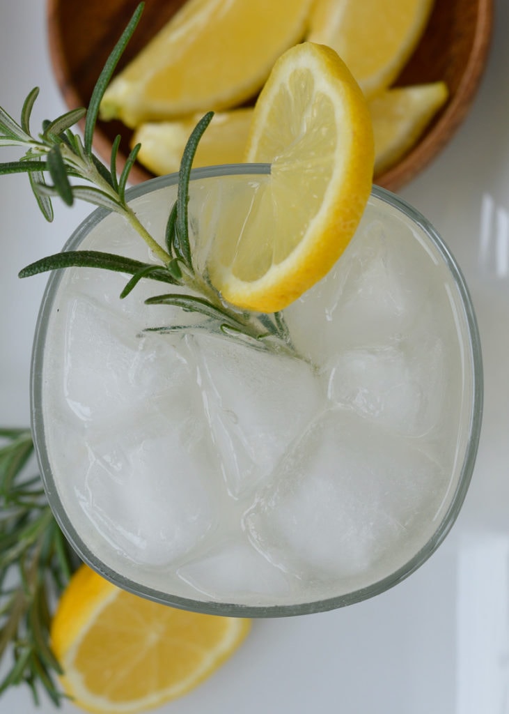 This Rosemary Gin Fizz is the best keto cocktail recipe! Only 1 net carb for this refreshing summer keto drink!