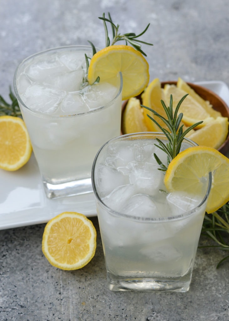 This Rosemary Gin Fizz is the best keto cocktail recipe! Only 1 net carb for this refreshing summer keto drink!