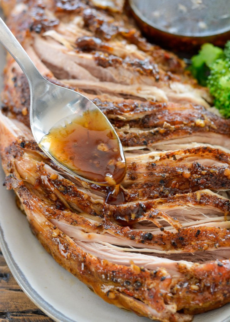 Slow Cooker Ginger Garlic Pork Tenderloin is an effortless Asian dish that is the perfect combination of sweet and savory! 