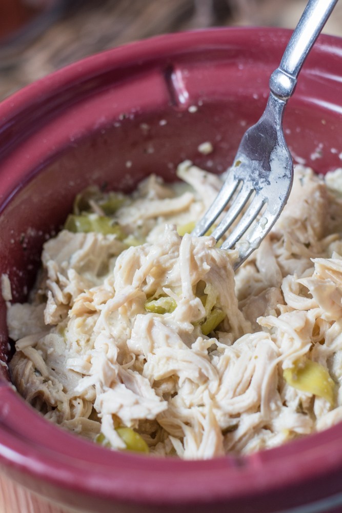 Keto Slow Cooker Ranch Chicken! This dish is so easy and perfect for busy weeknights!
