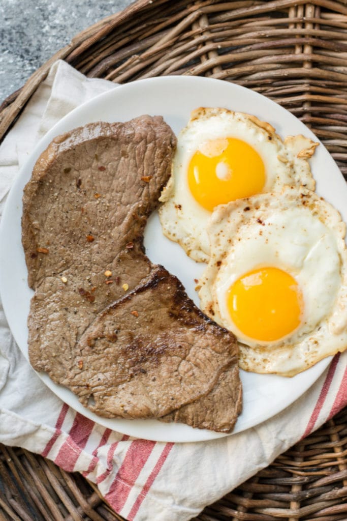 Meal prepping steak for salads, wraps, and breakfast burritos is a great way to add more protein!