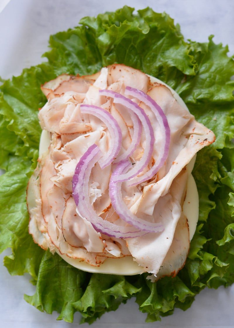 Turkey Lettuce Wraps are a great healthy lunch option! Ready in only a couple of minutes, this keto recipe is about 4 net carbs!