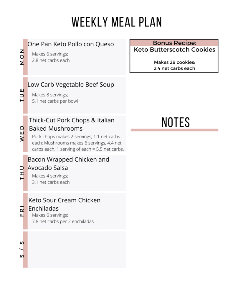 Download the easy keto meal plan for easy keto meal prep.